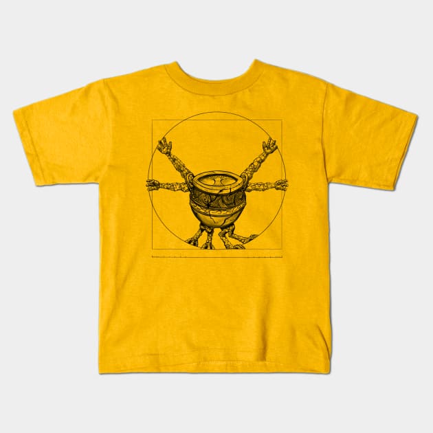 Alexander (Black) Kids T-Shirt by Grumpinpumpkin